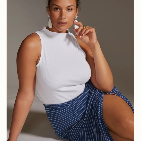 Anthropologie Maeve Mock Neck Tank size S - Picture 4 of 6